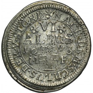 Deutschland, Stadt Frankfurt, 6 Albus 1693 IIF