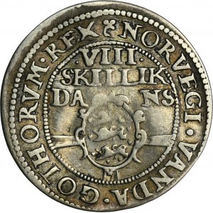 Denmark, Christian IV, 8 Skilling Dansk Copenhagen 1606