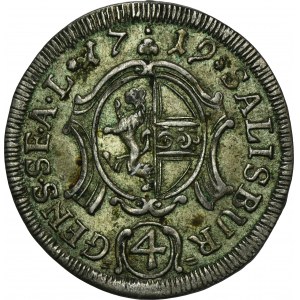 Germany, Archbishopric of Salzburg, Franz Anton von Harrach, 4 Kreuzer 1719