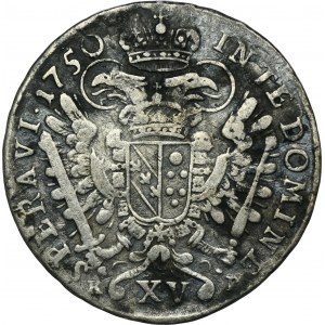 Austria, Franciszek I Lotaryński, 15 Krajcarów Kremnica 1750 KB
