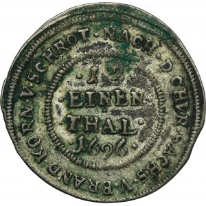 Německo, Brandenburg-Bayreuth, Christian Ernest, 1/12 Bayreuth Thaler 1696 IAP