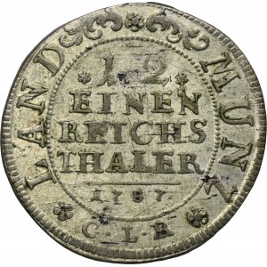 Germany, Brandenburg-Bayreuth, Friedrich, 1/12 Thaler Bayreuth 1757 CLR