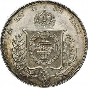 Brazílie, Pedro II, 1000 Reali Rio de Janeiro 1866