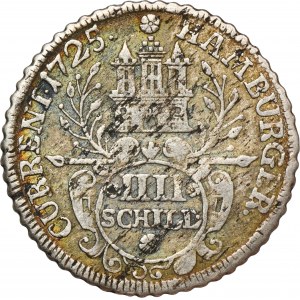 Nemecko, mesto Hamburg, 4 šilingy 1725
