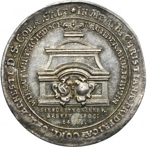 Deutschland, Herzogtum Sachsen-Coburg-Saalfeld, Christian Ernest und Franz Joznasz, 2 Dukaten in Silber Saalfeld 1743