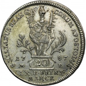 Germany, Bishopric of Würzburg, Franz Ludwig von Erthal, 20 Kreuzer 1787 MP