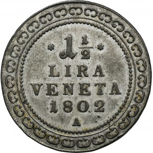 Włochy, Republika Wenecji, Franciszek II, 1 1/2 Liry Wiedeń 1802 A