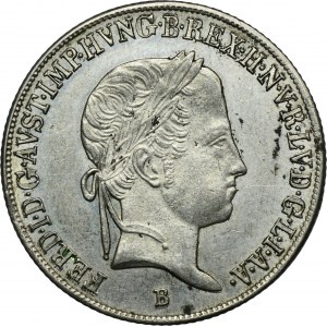 Hungary, Ferdinand I, 20 Kreuzer Kremnitz 1847 B
