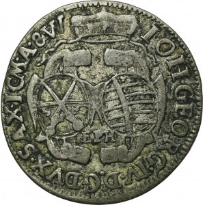 Německo, Saské kurfiřtství, Jan Jiří IV., 1/12 tolaru (dva tolary) Lipsko 1694 EPH