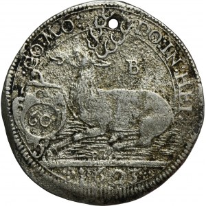 Niemcy, Księstwo Wirtembergia-Weiltingen, Juliusz Fryderyk, 1 Gulden Brenz 1623 B