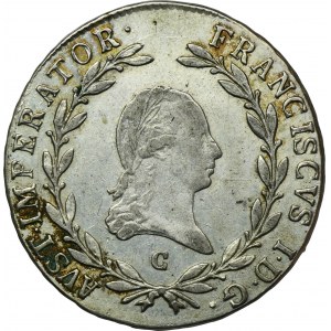 Rakúsko, František II, 20 Krajcars Praha 1808 C