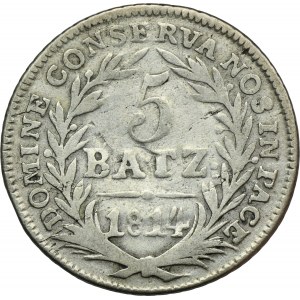 Švýcarsko, kanton Lucern, 5 Batzen 1814