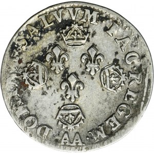 Frankreich, Ludwig XIV, 10 Sols Metz 1707 AA