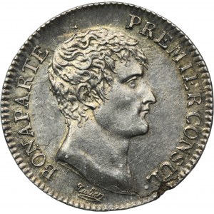 Frankreich, Napoleon als Konsul, 1 Frank Paris AN 12 1803 - RARE