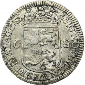 Nizozemsko, West Friesland, 1 Scheepjesschelling (6 Stuiver) Enkhuizen 1678