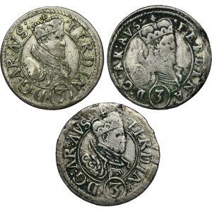 Súprava, Rakúsko, Ferdinand II, 3 Krajcars (3 ks)
