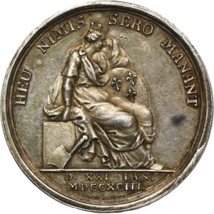 Francúzsko, Ľudovít XVI, medaila Berlín 1793