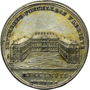 Deutschland, Brandenburg-Ansbach, Alexander-Medaille, Porzellanfabrik Bruckberg 1767