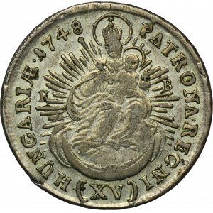 Hungary, Maria Theresia, 15 Kreuzer Kremnitz 1748 KB