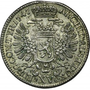 Rakousko, Marie Terezie, 15 Krajcarů Praha 1747