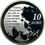 Francja, 10 Euro Paryż 2011 - Kozeta Nędznicy