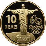 Brazylia, 10 Reali Rio de Janeiro 2014 - Igrzyska Olimpijskie w Rio de Janeiro 2016, 100 metrów - OFICJALNA MONETA IGRZYSK
