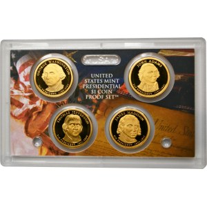 Zestaw, USA, Trzy zestawy monet lustrzanych 2007 (14 szt.)