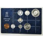 Set, Netherlands, Two coins set vitage 1985 and 1990 (14 pcs.)
