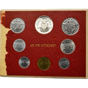 Set, Watican, Five vintage sets of coins (39 pcs.)