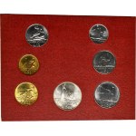Zestaw, Watykan, Pięć zestawów roczników monet (39 szt.)