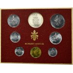 Set, Watican, Five vintage sets of coins (39 pcs.)