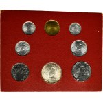 Set, Watican, Five vintage sets of coins (39 pcs.)