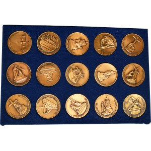 Set, Poland, Jasna Góra Way of the Cross Medals (15 pcs.).