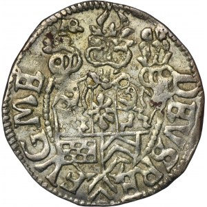 Německo, Vévodství Ravensberg, Johann Wilhelm I, Bielefeld penny 1608 - ex. Dr. Max Blaschegg