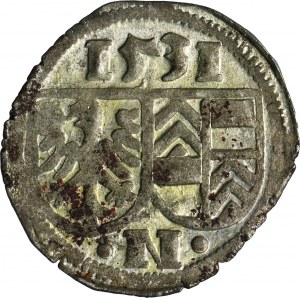 Germany, City of Nördlingen, Eberhard von Eppstein-Königstein, 1 pfennig 1531 N - ex. Dr. Max Blaschegg