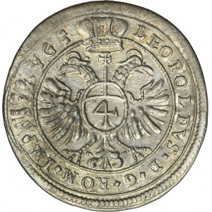 Niemcy, Księstwo Montfort, Anton III, 4 Krajcary Langenargen 1694 - ex. Dr. Max Blaschegg