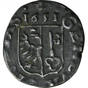 Szwajcaria, Miasto Genewa, 6 Denarów (2 Quarts) 1651 M - ex. Dr. Max Blaschegg