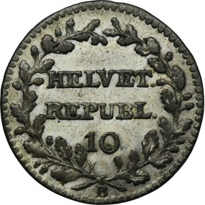 Švýcarsko, Helvétská republika, 1 Batzen (10 Rappen) Bern 1803 B - ex. Dr. Max Blaschegg