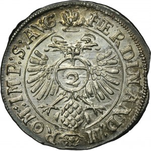 Niemcy, Księstwo Fugger-Babenhausen-Wellenburg, Jerzy IV, 1/2 Batzen Augsburg 1624 - ex. Dr. Max Blaschegg