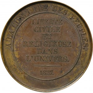 Vereinigtes Königreich, George Canning, Medaille zum Gedenken an den Tod des Premierministers 1827