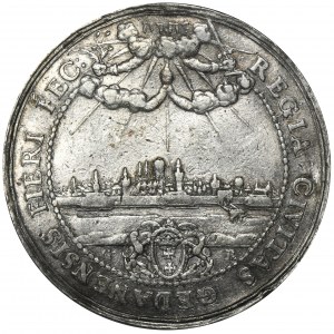Jan II Kazimír, majestátní dar ve stříbře Gdaňsk bez datace - velmi vzácné