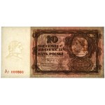 10 zlatých 1928 - DOKONČENÁ ZKOUŠKA - A1 000000 - bronzová verze - PMG 65 EPQ - UNIKÁTNÍ
