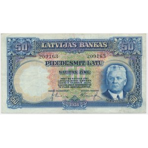 Latvia, 50 Latu 1934