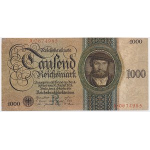 Nemecko, 1 000 mariek 1924