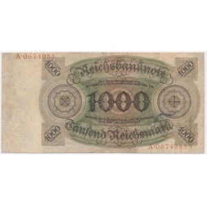 Nemecko, 1 000 mariek 1924