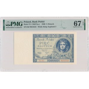 5 Gold 1930 - Ser.BJ. - PMG 67 EPQ