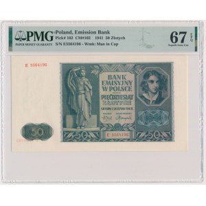 50 zlatých 1941 - E - PMG 67 EPQ