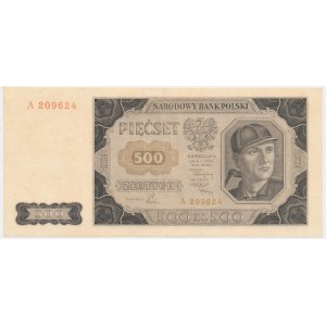 500 zloty 1948 - A - RARE.