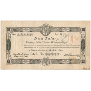2 thalers 1810 - Zamojski - with stamp - NICE