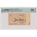 2 Mark 1940 - PMG 58 - ENTWERTET - RARE